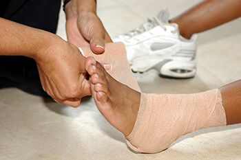 Sprained ankle treatment in the Mississauga, ON L5L 5M5 & North York, ON M2J 2K9 Canada areas